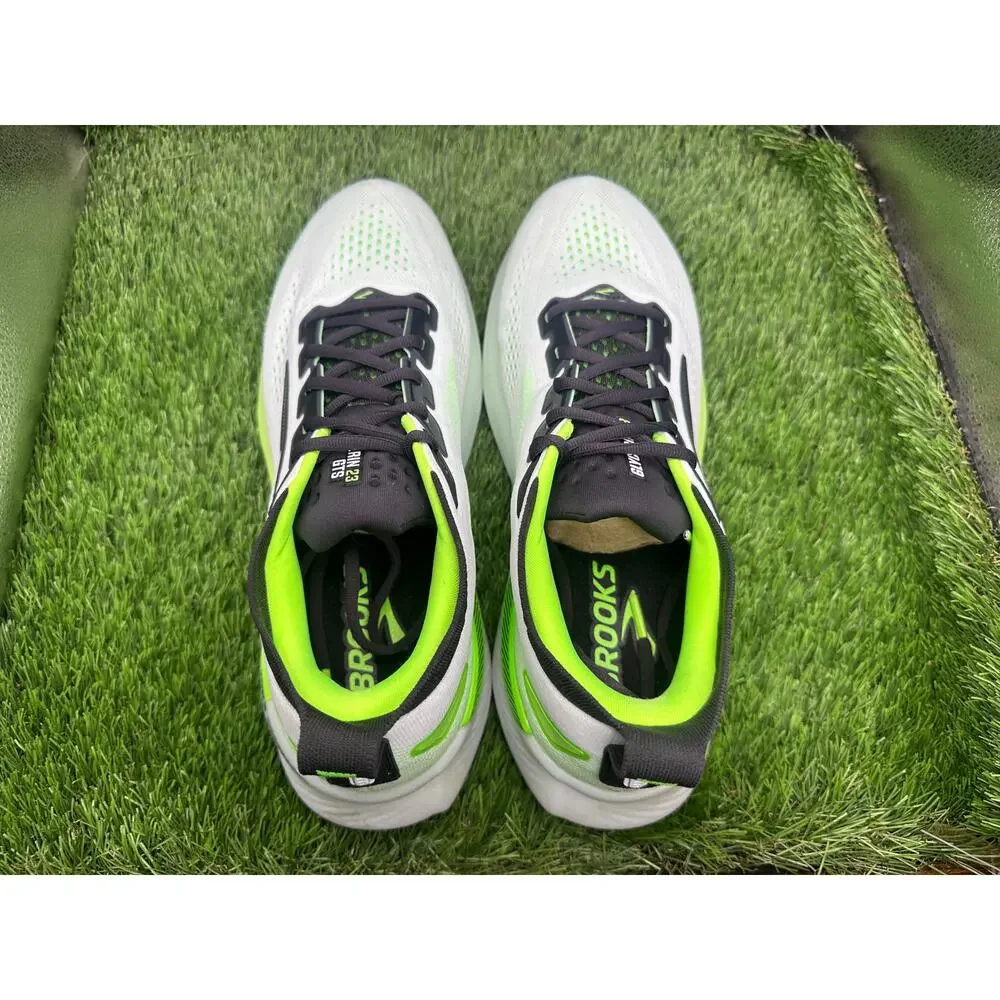 Brooks Glycerin GTS 23 1105031D154 Athletic Shoes Men's 10.5D White Knit Running